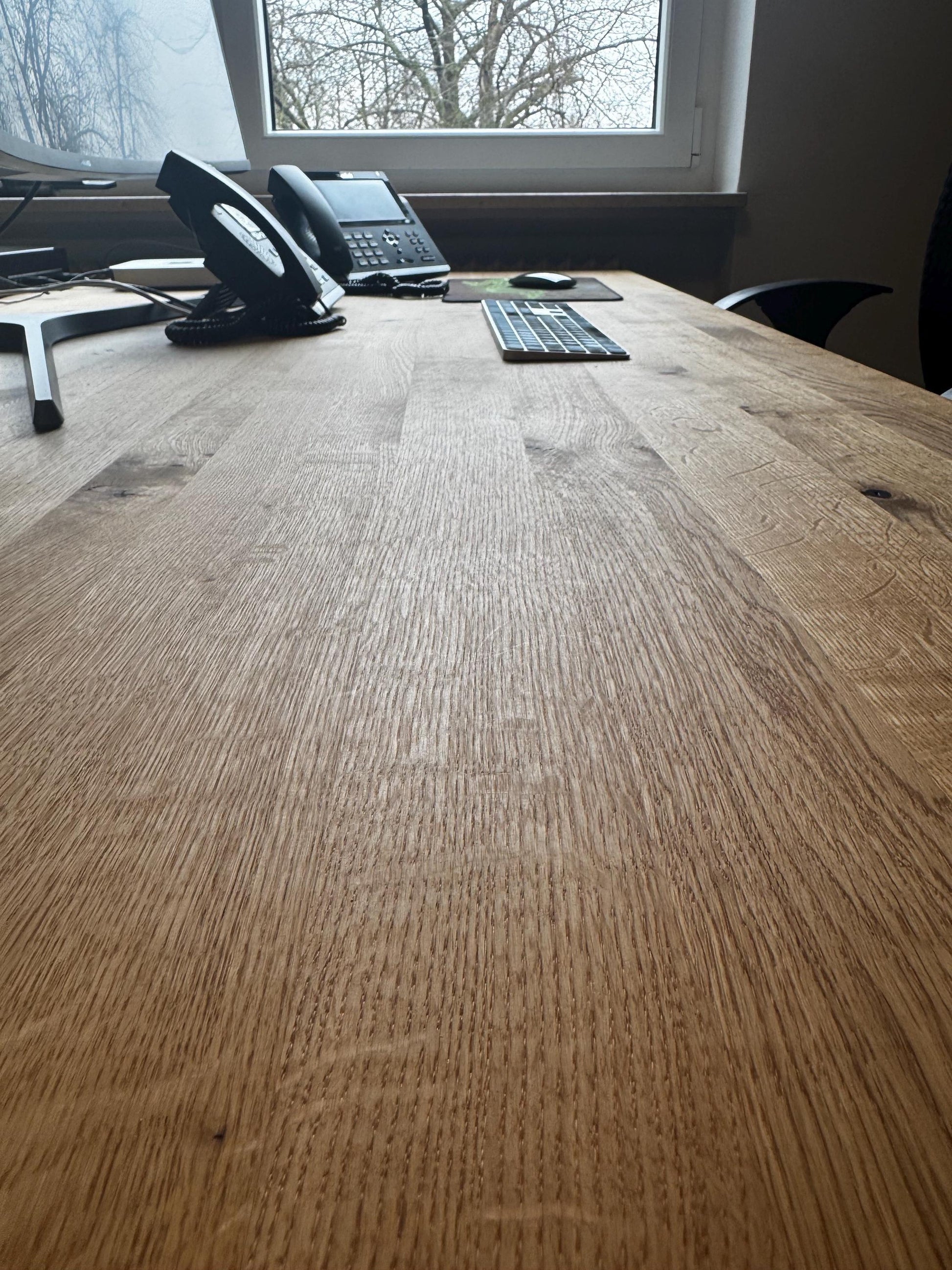 Schreibtischplatte, Eiche-Wildeiche geölt, auch als Esstisch oder Couchtisch nutzbar, verschieden Größen