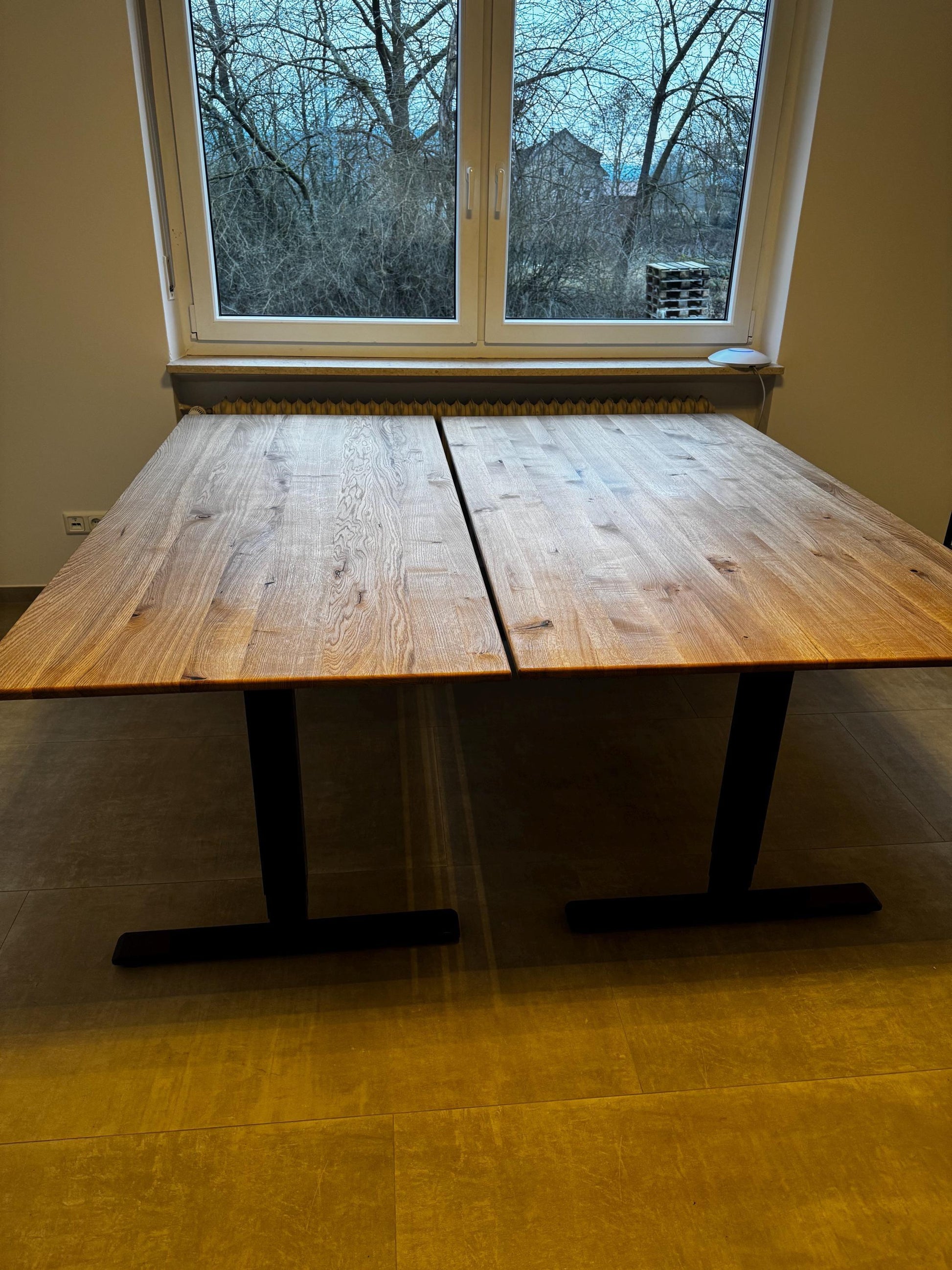 Schreibtischplatte, Eiche-Wildeiche geölt, auch als Esstisch oder Couchtisch nutzbar, verschieden Größen