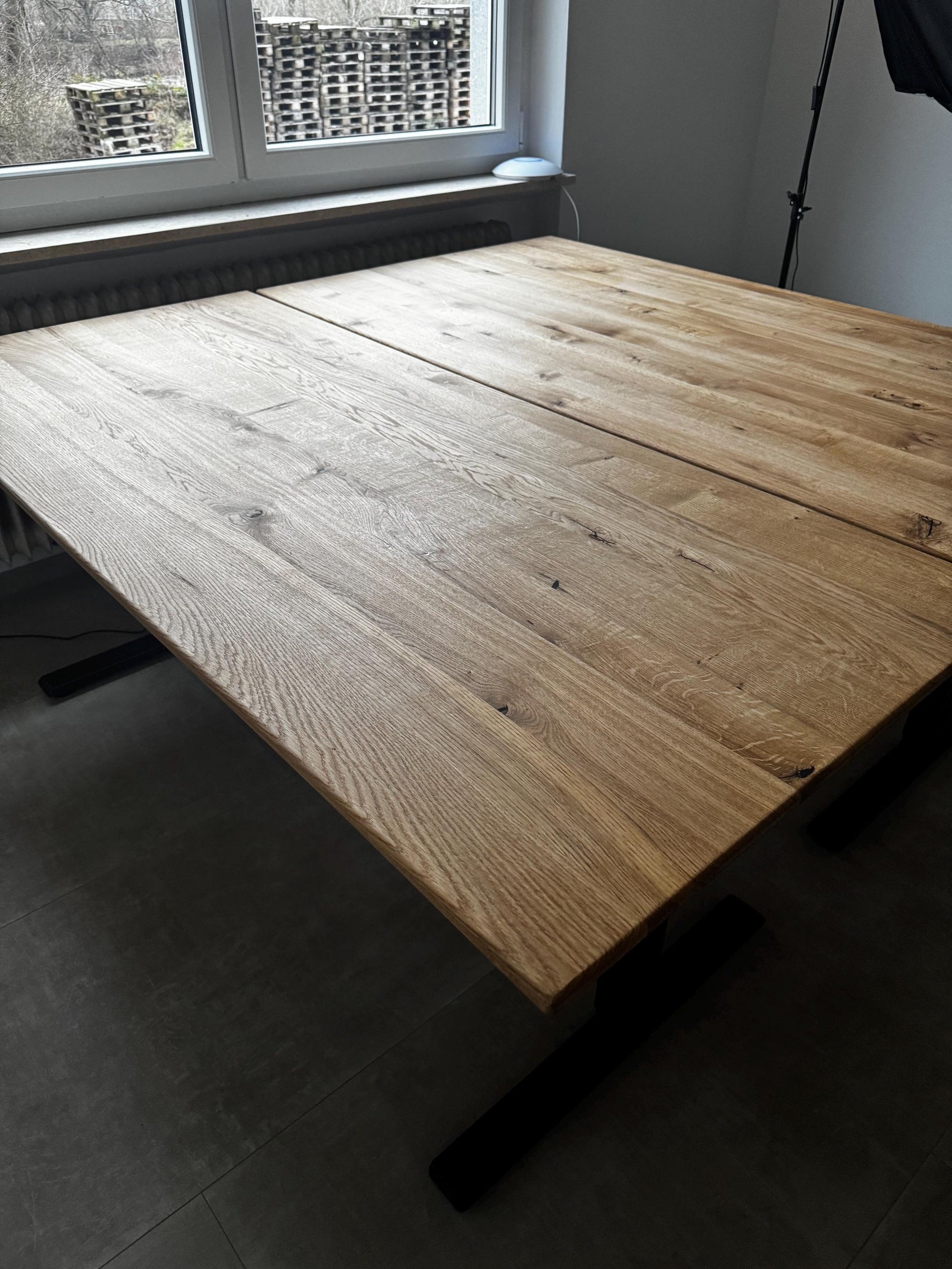 Schreibtischplatte, Eiche-Wildeiche geölt, auch als Esstisch oder Couchtisch nutzbar, verschieden Größen