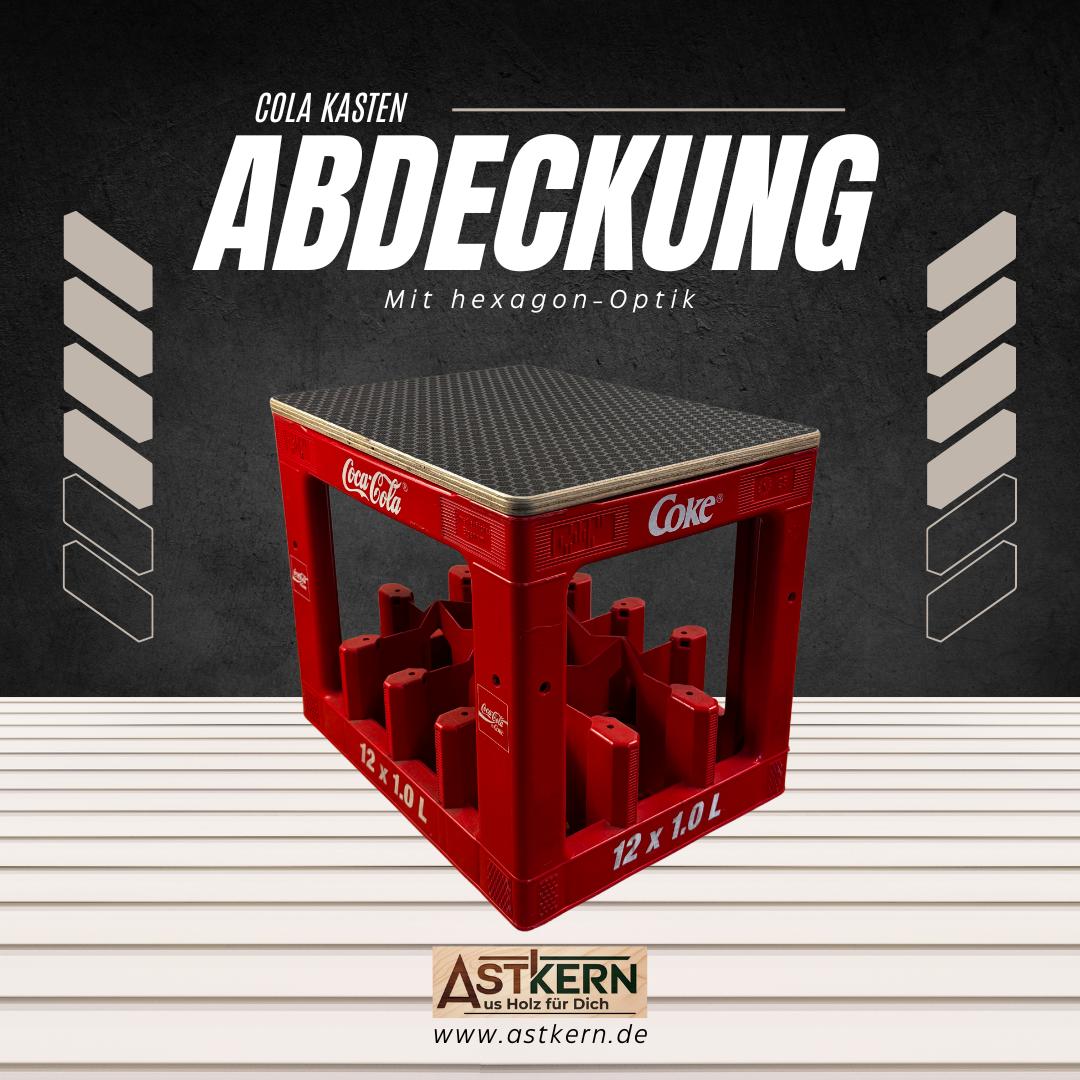 Deckel für Cola Kasten, als Tisch oder Sitzauflage - personalisierbar