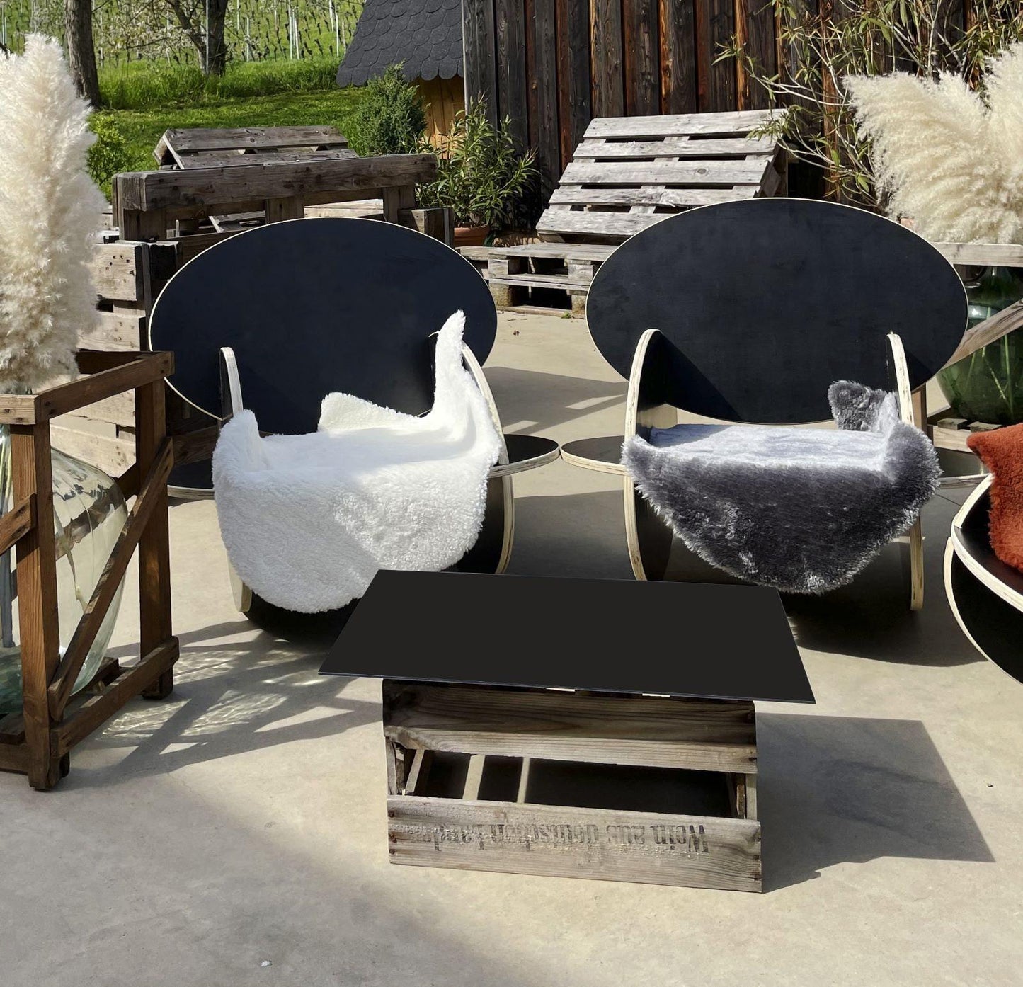 faltbarer Schaukelstuhl, für Camping, Angeln, Terrasse oder Garten