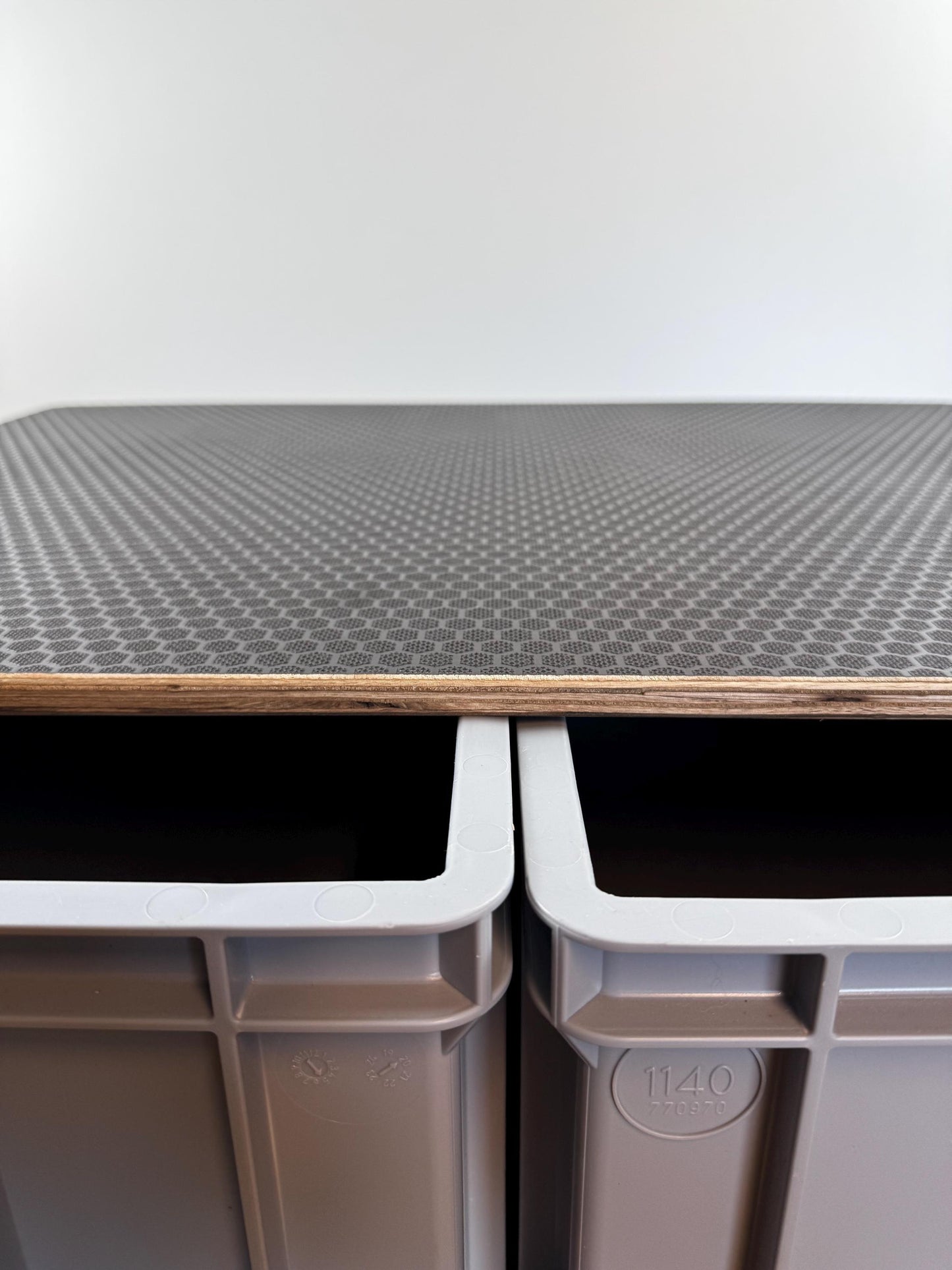 Doppeldeckel für Eurobox, hochwertige Abdeckung für Eurobox, Camping, Tisch, Ablage, Sitz - personalisierbar