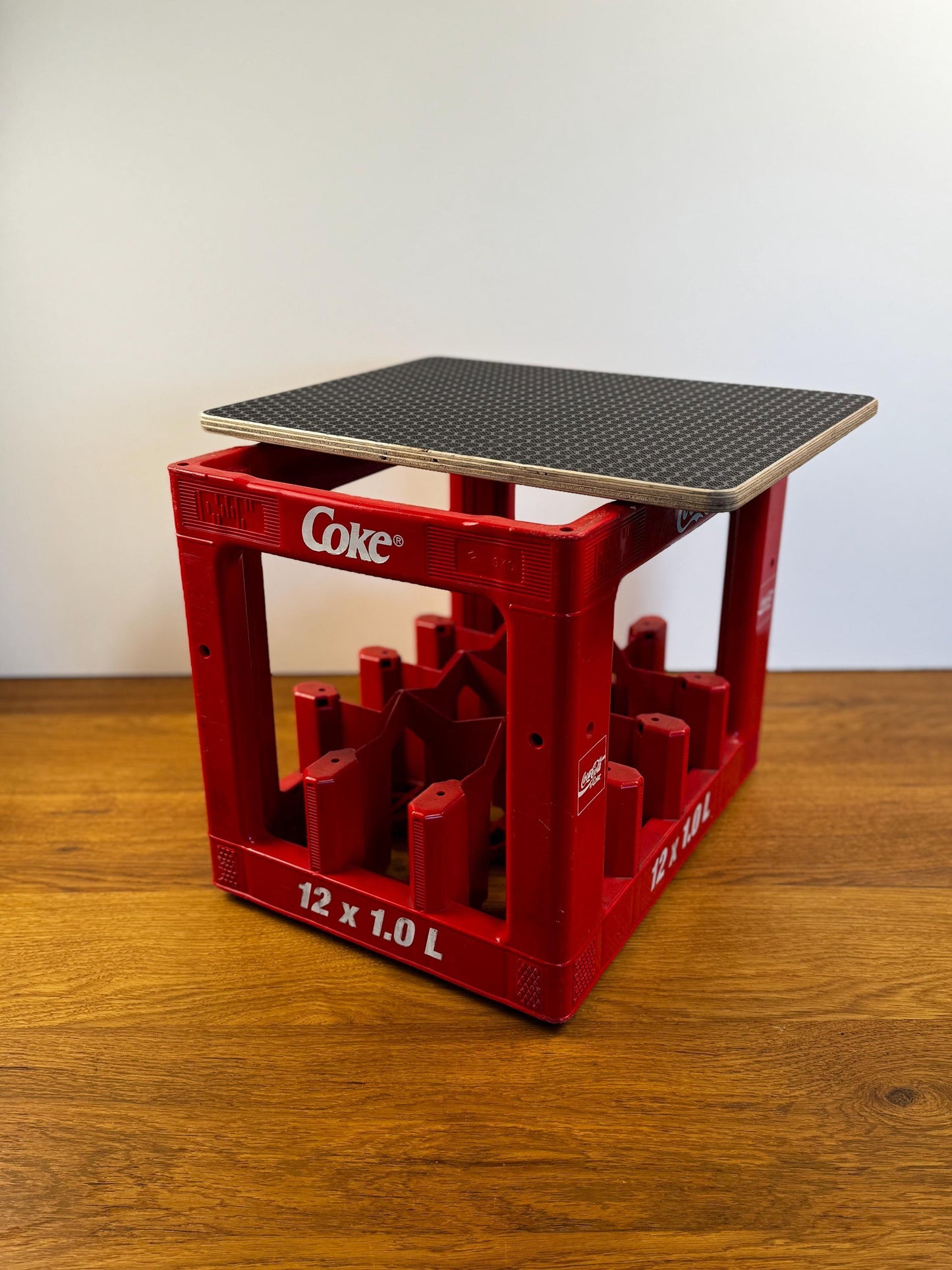 Deckel für Coca-Cola Kasten, als Tisch oder Sitzauflage - personalisierbar