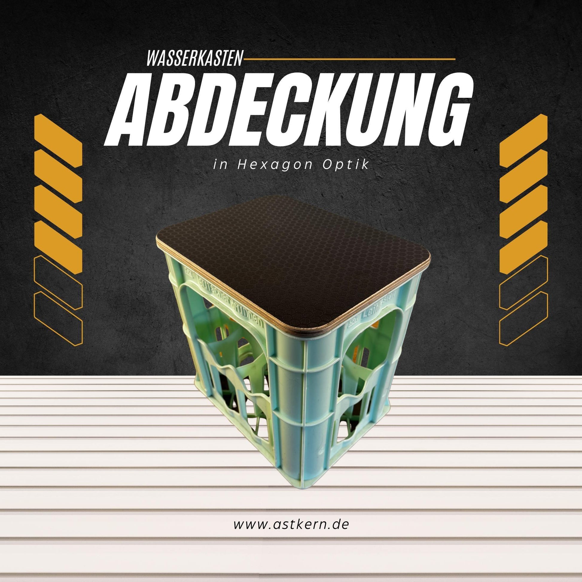 Wasserkastensitz \"Deutscher Brunnen\", Personalisierbar, als Beistelltisch oder Sitzauflage.  Bestens geeignet für Outdoor Aktivitäten