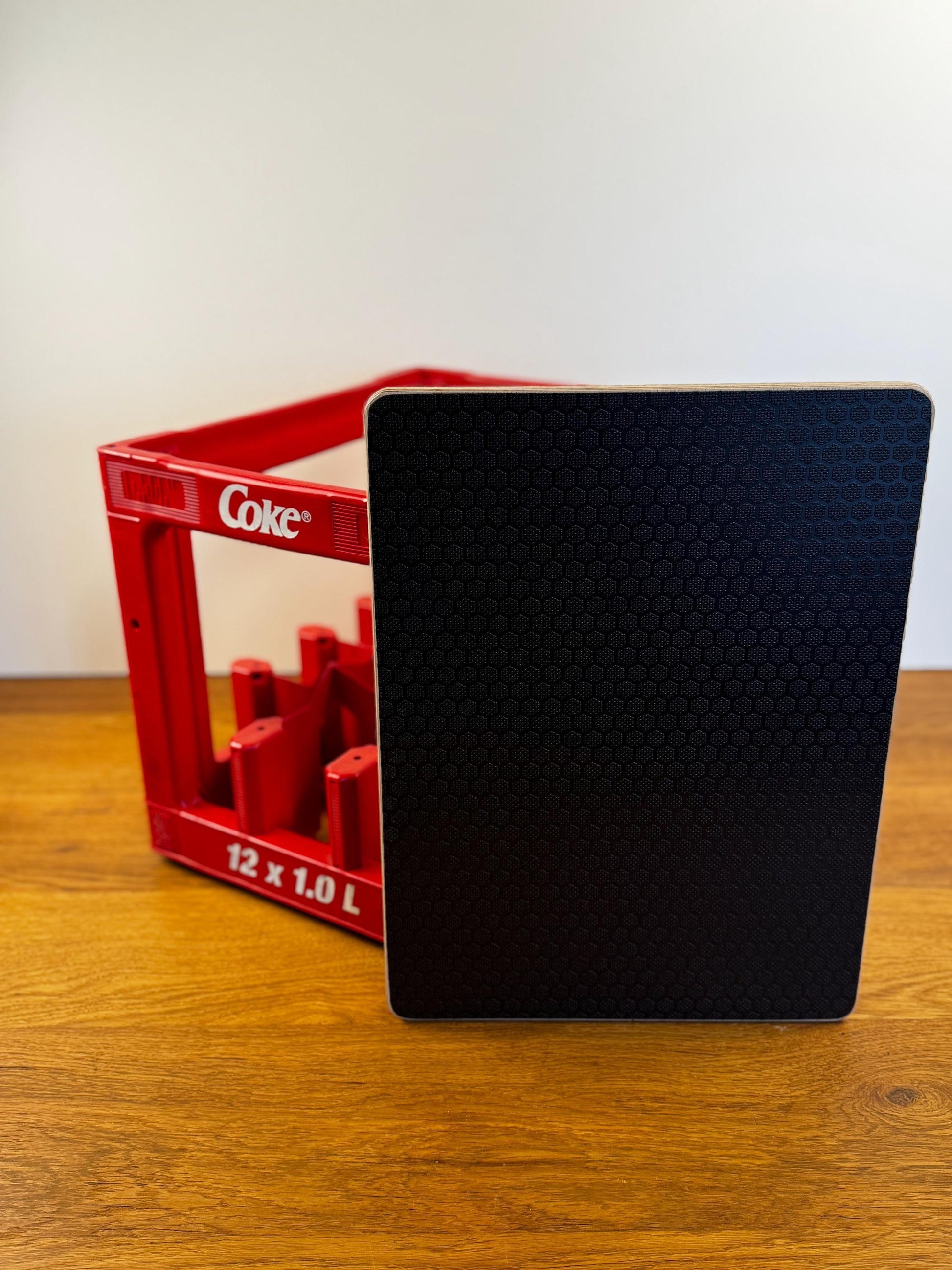 Deckel für Coca-Cola Kasten, als Tisch oder Sitzauflage - personalisierbar