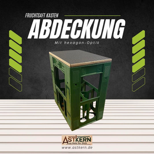 VdF Pfand-Kasten Abdeckung \"Fruchtsaftindustrie\", personalisierbar, Beistelltisch oder Sitzauflage. Bestens geeignet für Outdoor Aktivitäten