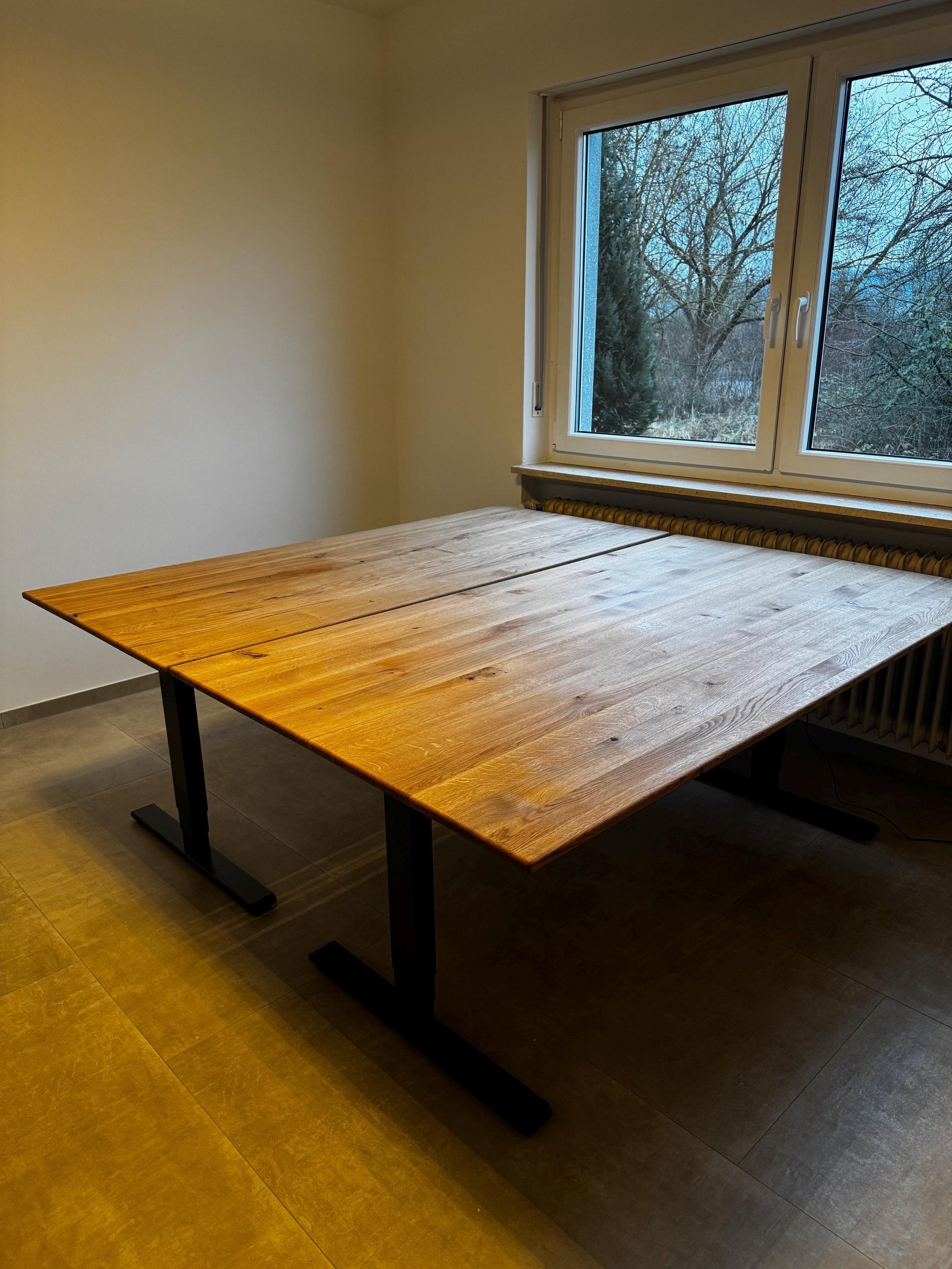 Schreibtischplatte, Eiche-Wildeiche geölt, auch als Esstisch oder Couchtisch nutzbar, verschieden Größen