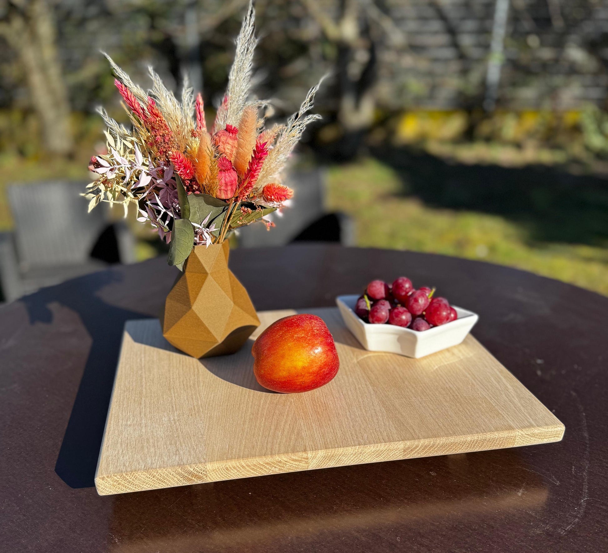 Serviertablett Eiche massiv, Sofa-Buttler, Frühstückstablett, Essen Tablet, Couch Tablet, Sofa Tablet, Holztablett