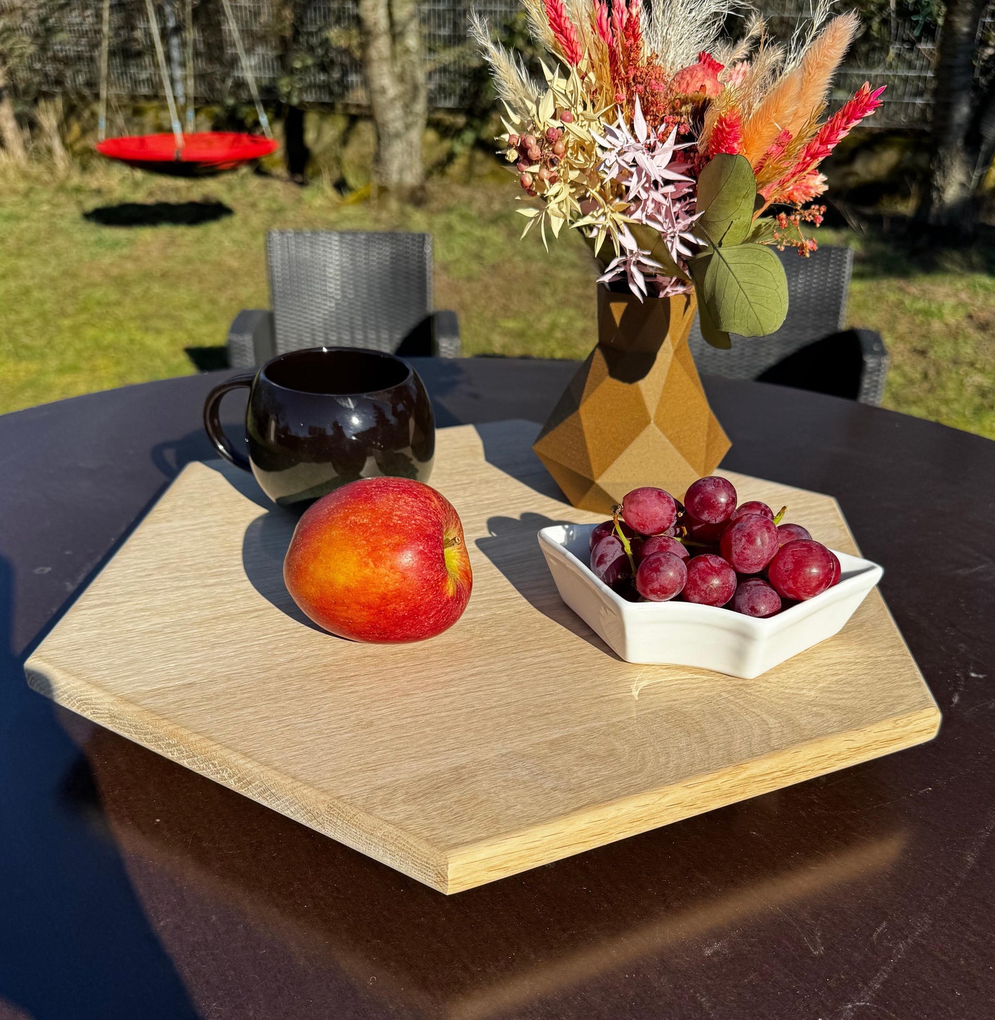 Serviertablett Eiche massiv, Sofa-Buttler, Frühstückstablett, Essen Tablet, Couch Tablet, Sofa Tablet, Holztablett