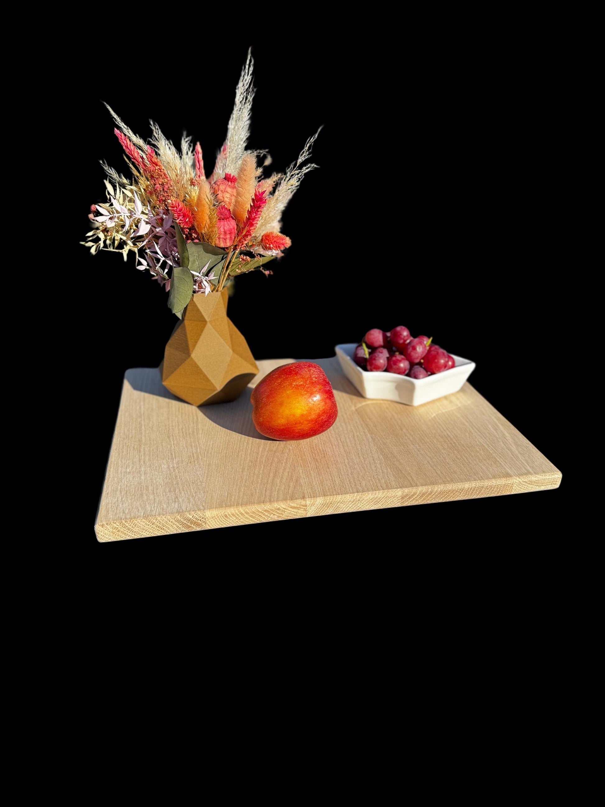 Serviertablett Eiche massiv, Sofa-Buttler, Frühstückstablett, Essen Tablet, Couch Tablet, Sofa Tablet, Holztablett