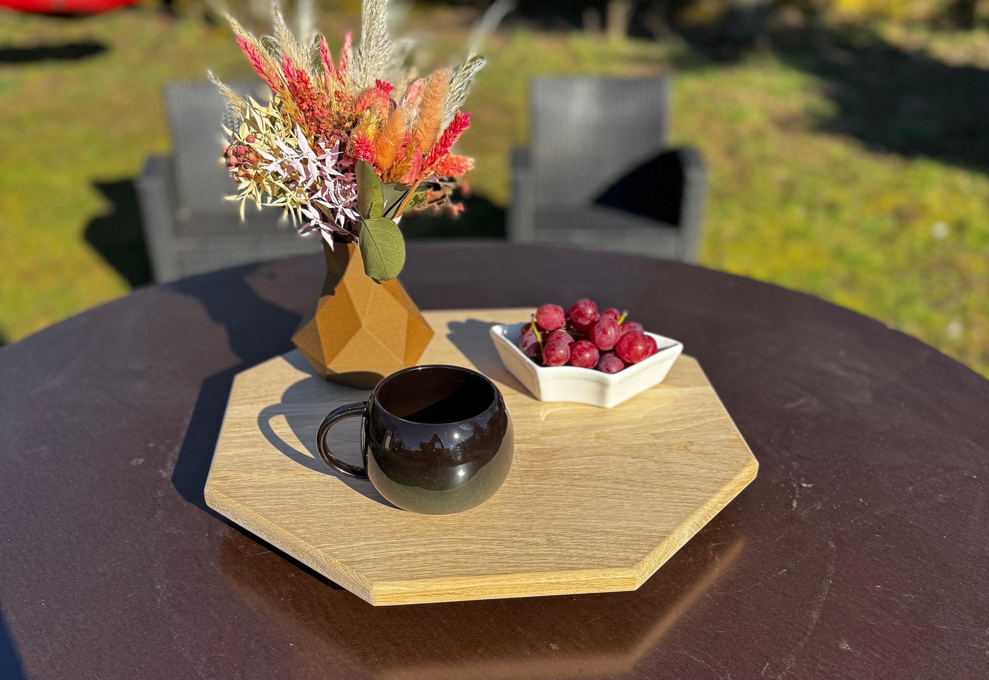 Serviertablett Eiche massiv, Sofa-Buttler, Frühstückstablett, Essen Tablet, Couch Tablet, Sofa Tablet, Holztablett