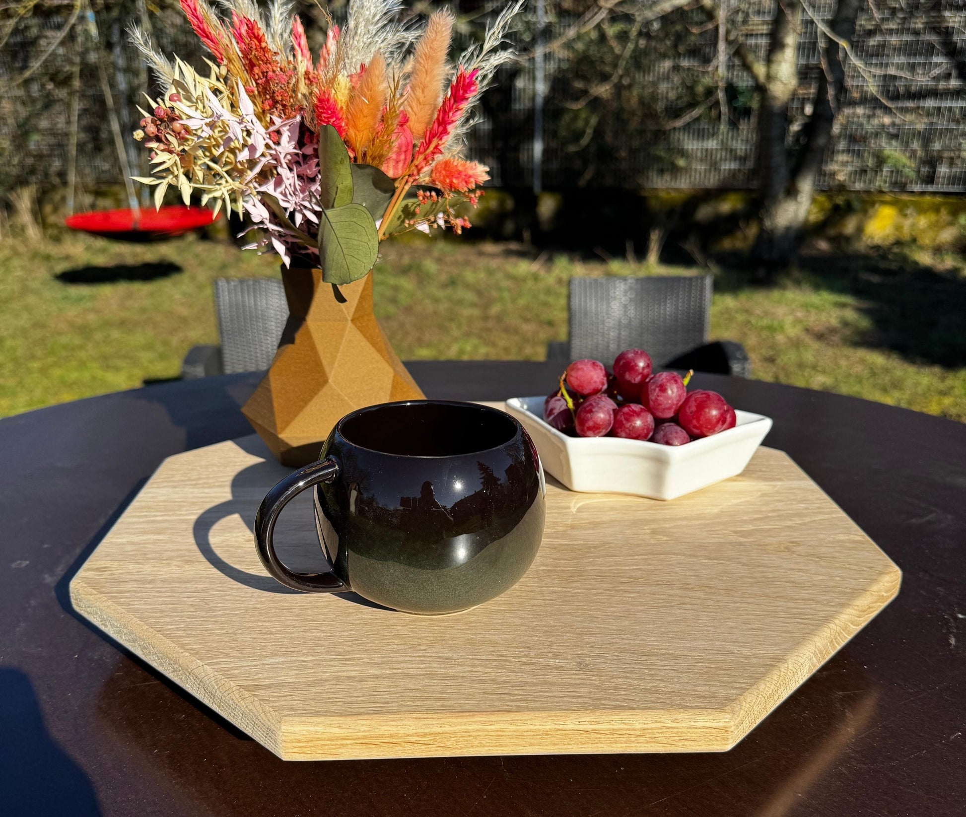 Serviertablett Eiche massiv, Sofa-Buttler, Frühstückstablett, Essen Tablet, Couch Tablet, Sofa Tablet, Holztablett