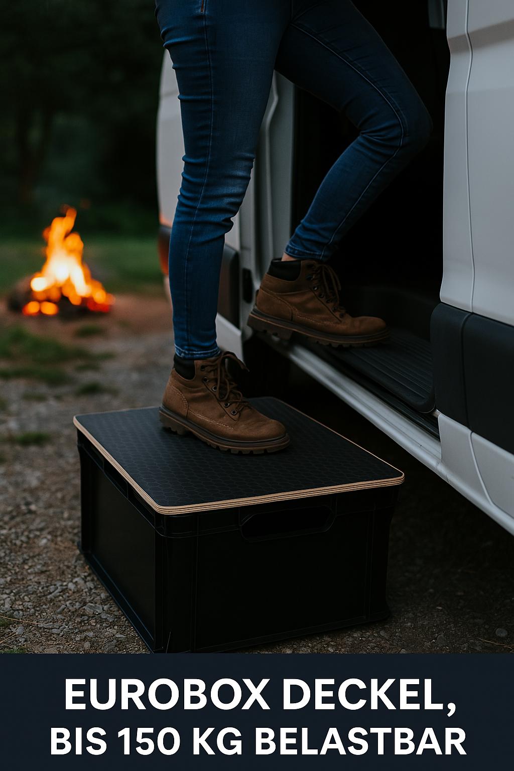 Hochwertiger Eurobox-Deckel aus Holz · mehr als nur eine Abdeckung!