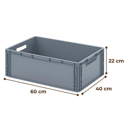 Eurobox grau, 60 x 40 x 22 mm