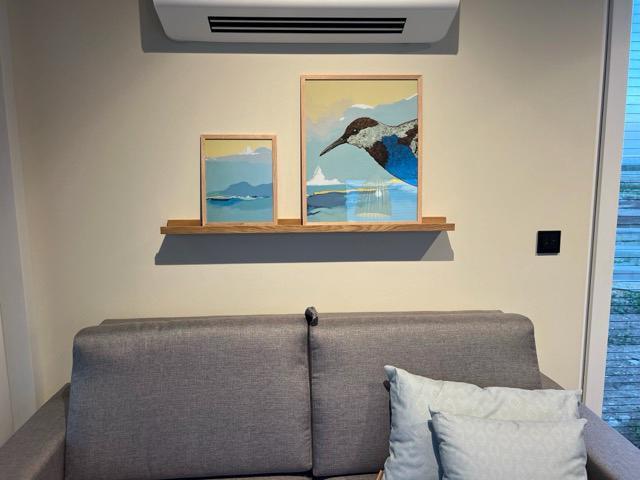 Bilderleiste, Eiche Natur, Wandregal, hochwertiges Bilderregal, Dekoregal, in verschiedenen Längen, handmade in Germany