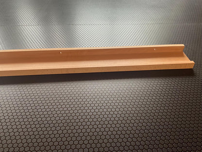 Bilderleiste, Buche Natur, Wandregal, hochwertiges Bilderregal, Dekoregal, in verschiedenen Längen