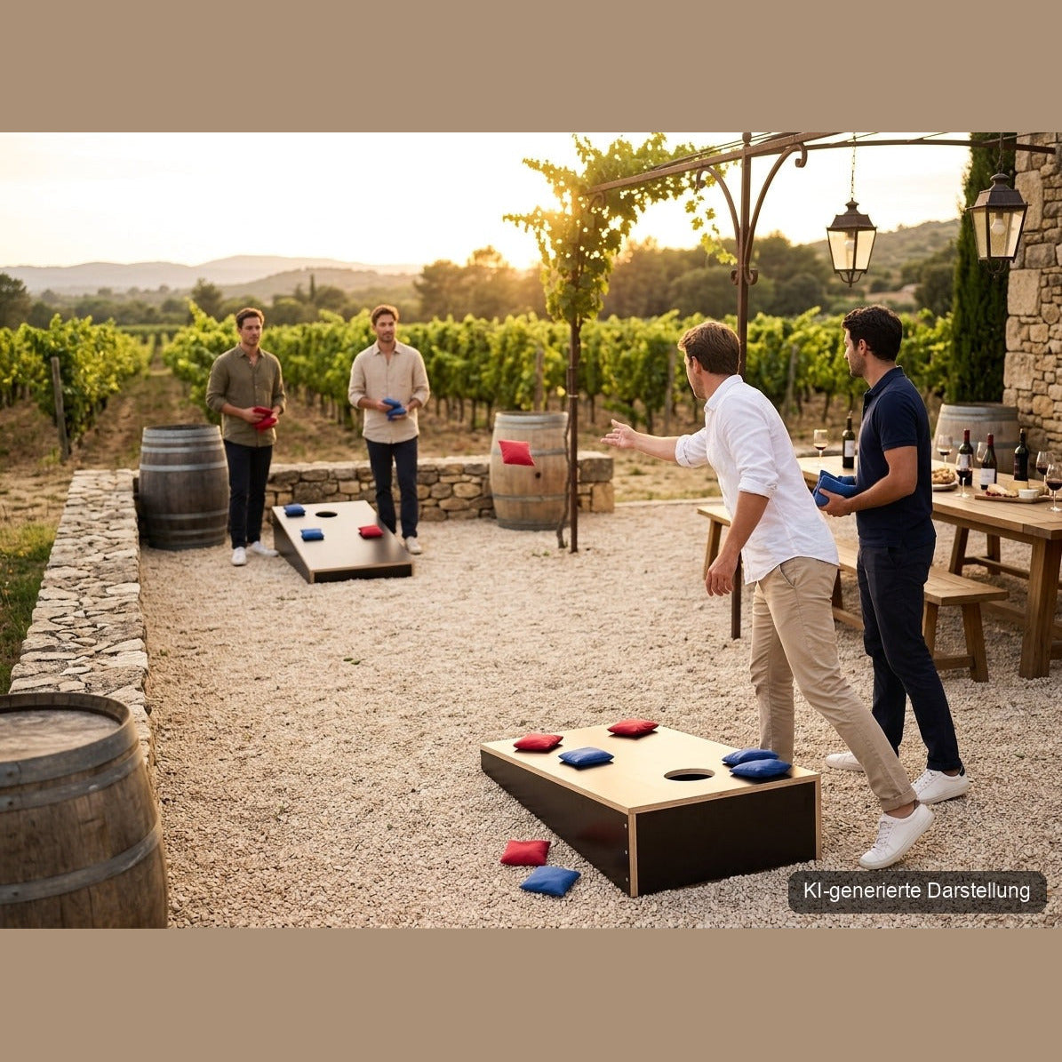 Cornhole Heavy Duty, KI-generierte Darstellung