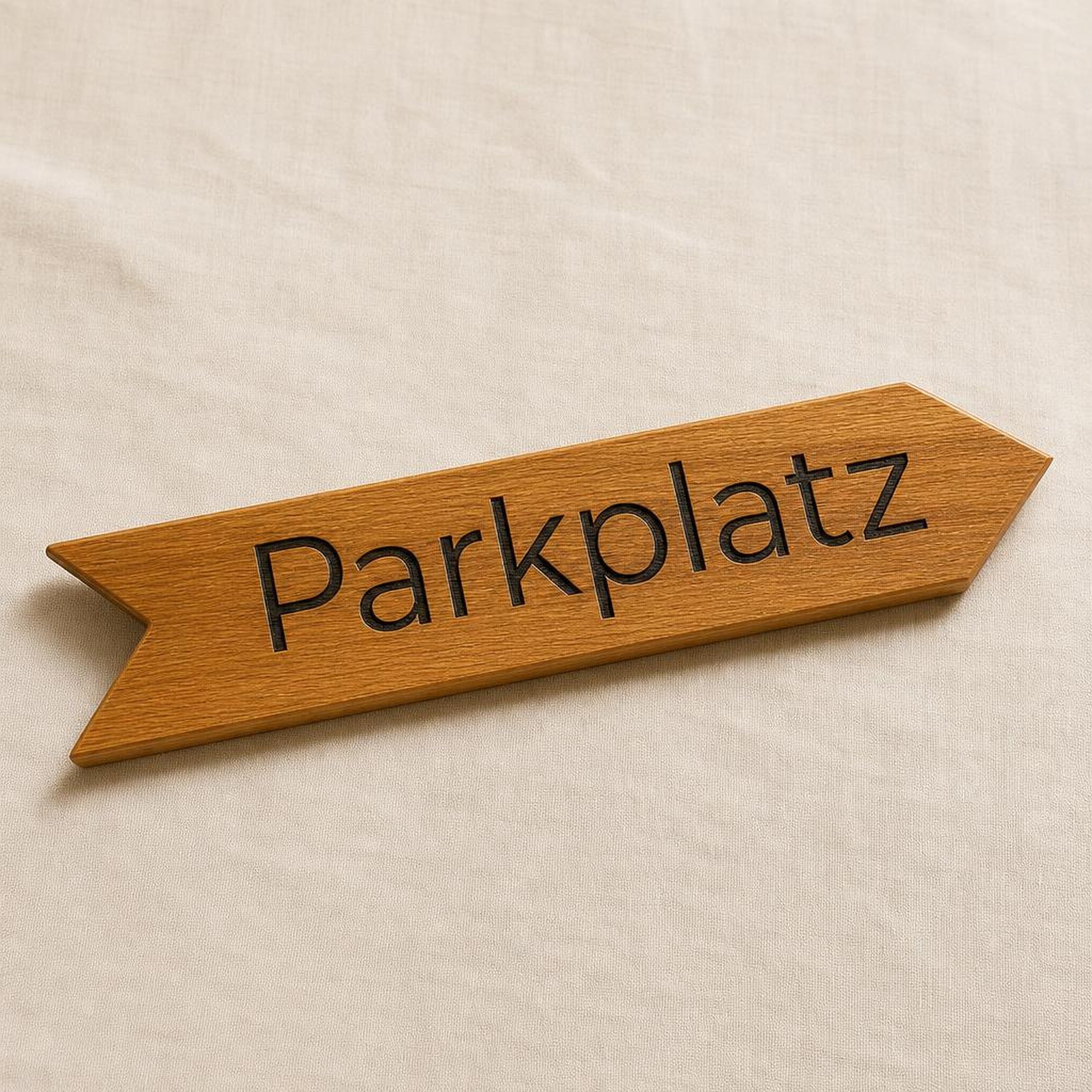 Eichen Wegweiser Parkplatz – geölt, Studio