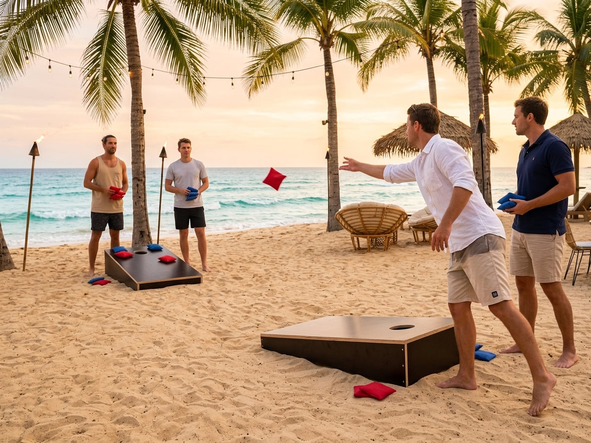 Cornhole 2er-Set Doubles am Strand