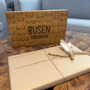 Geschenk Busenfreundin Holzschild Gravur