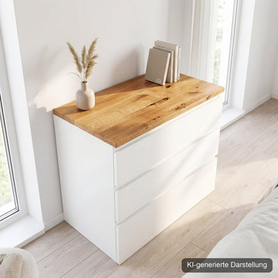 Malm Deckplatte Wildeiche · Massivholz 19 mm