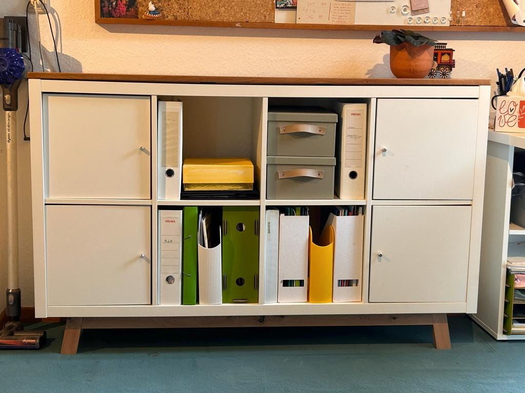 Kundenfoto: IKEA Kallax 4x2 mit unserer Deckplatte aus Wildeiche, naturgeölt, 147 x 39 cm