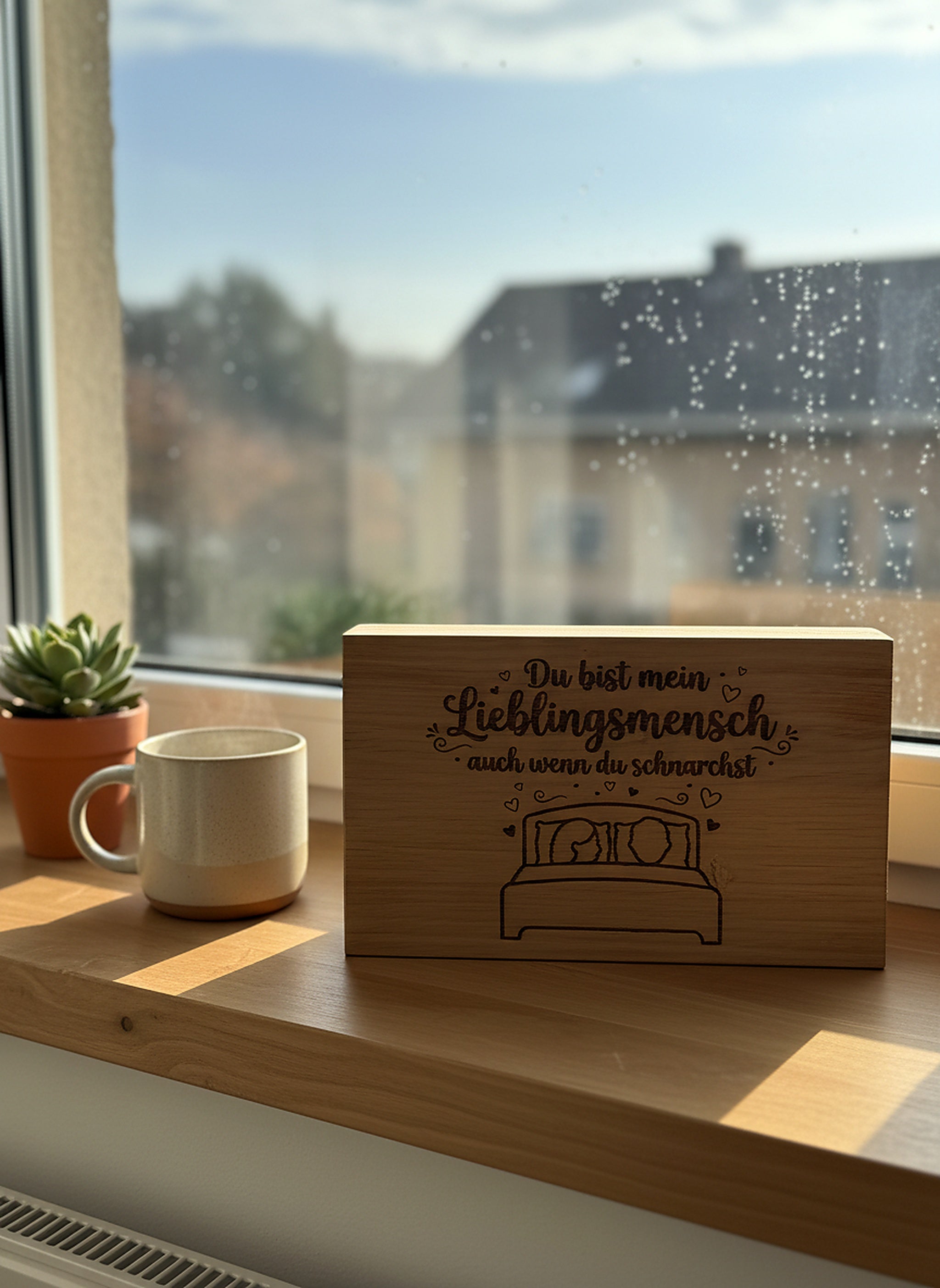 Holzschild 'Lieblingsmensch' · Wildeiche, Bild 7 von 7