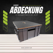 Eurobox-Deckel mit Griffloch