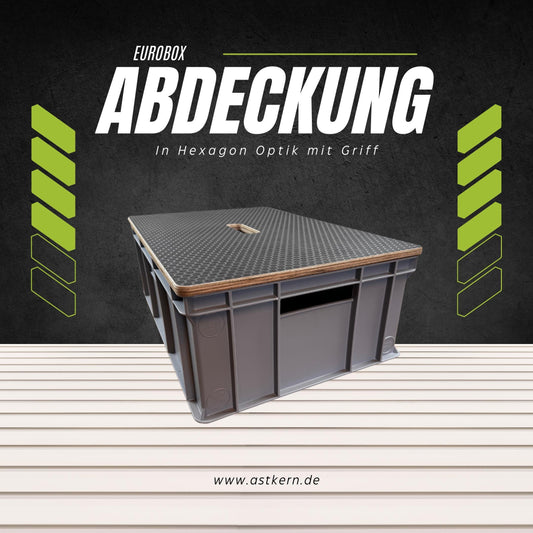 Eurobox-Deckel mit Griffloch - personalisierbar