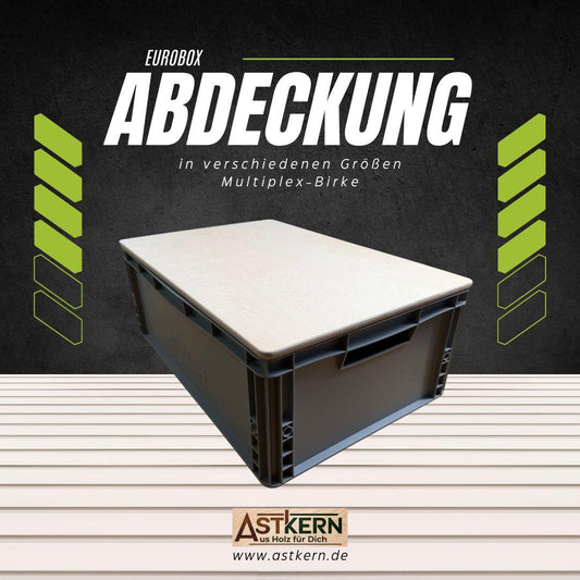 Eurobox-Deckel Birke 18mm - personalisierbar