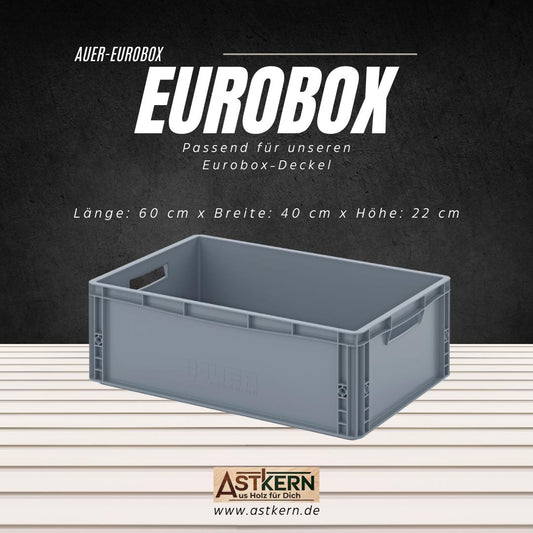 Eurobox grau, 60 x 40 x 22 cm